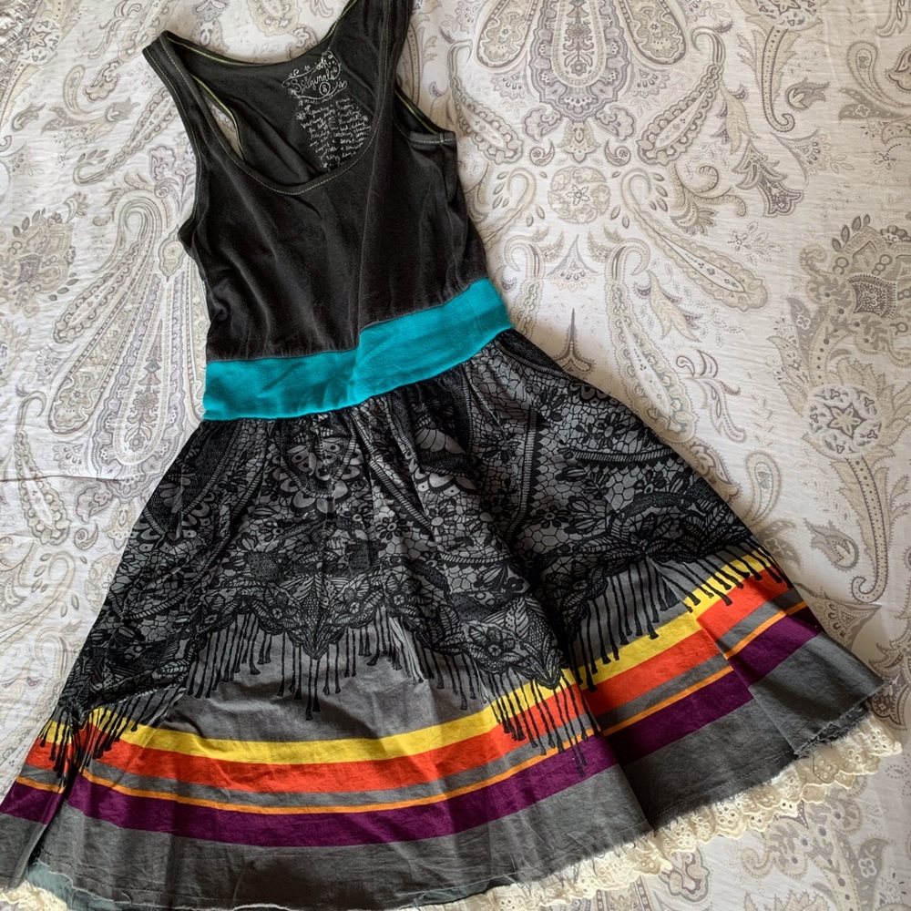 Patterned Mini Dress